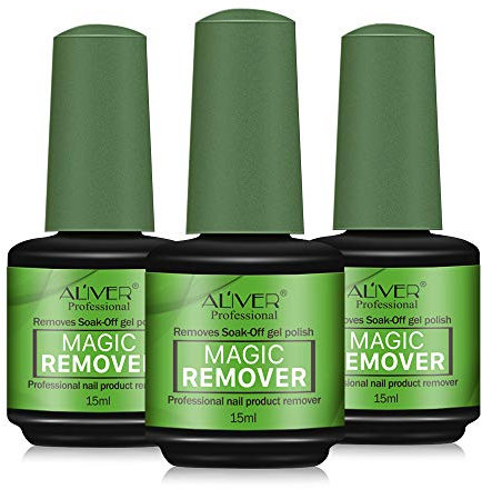 Nail Polish Remover - Lot de 3 dissolvants magiques pour la manucure - Élimine facilement le vernis gel sans endommager les ongles - Dissolvant de vernis UV