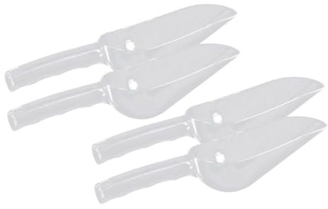 ULTECHNOVO 2 Set Paletta per Il Ghiaccio in Plastica Notizia in Anticipo Scoop Paletta di Ghiaccio Caramelle Pala per Cubetti di Ghiaccio Pala da Ghiaccio da Bar 4 Pezzi * 2