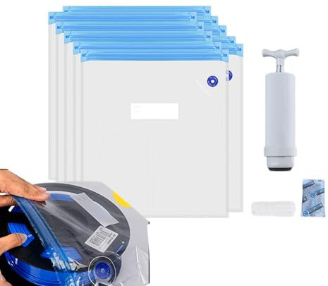 Filament Vacuum Bag – Resealable Storage Pouch, Moisture Barrier | Humidity Proof Filament Sack, Air-Tight Sealing Bags, Reusable Dry Storage Sleeve, Strong Pouch for Spool Storage