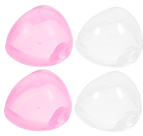 FRCOLOR 4 Stück Schnulleretui für Babys Tragbarer Schnullerbehälter aus Flexiblem Pp Material Reise Schnullerbox zum Schutz vor Schmutz