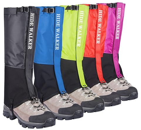 HIDEWALKER Gamaschen Wasserdicht Wandern Leg Guards Gaiter for Herren Damen Kinder Outdoor Jagd Regengamaschen Fahrrad wanderzubehör