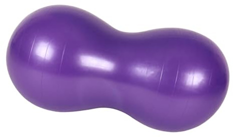 Zxpjkyu Peanut Ball Palla Esercizio Pilates Ginnastica Equilibrio Sedia Sensoriale Stabilità con Pompa Superficie Antiscivolo in PVC per Bambini Adulti G, Viola