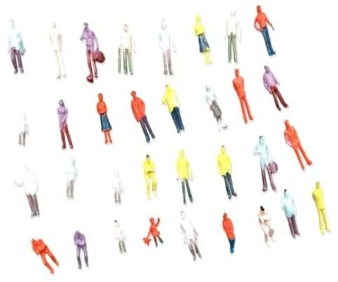 Dasbsug 25PCS Minaiture casuali Persone Figure Pose Assortite Per Urbans Diorami Treno Layout E Progetti Creativi Miniature City Abitanti Figure