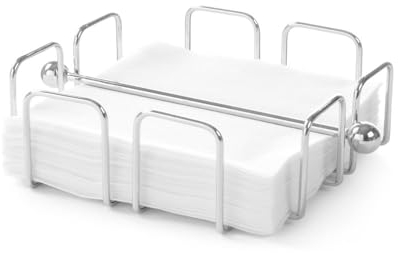 HENDI Serviettenhalter, Verchromter Draht, Serviettenständer, 190x190x(H65mm, Verchromt