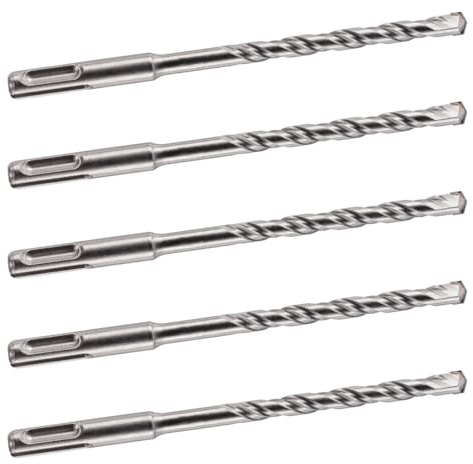 SDS + Plus Steinbohrer, Wolframkarbid-Spitze, für Stein, Beton, Ziegel, 8 x 160 mm, 5 Stück