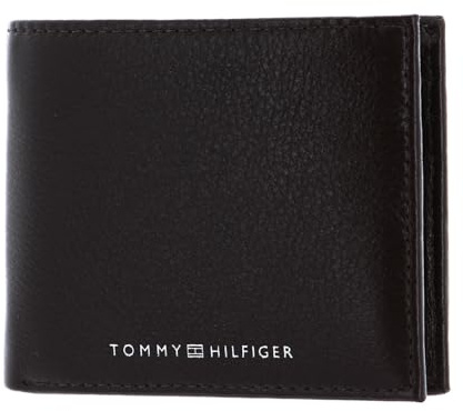Tommy Hilfiger Herren TH Downtown Mini CC Wallet Reisezubehör-Bi-Fold-Brieftasche, Testa Di Moro
