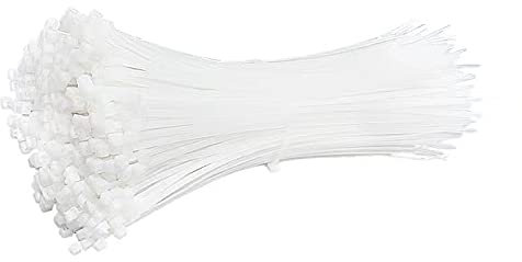 LUOSHUAI Kabelbinder 20. 0pcs. Weiß 5x300 4 × 200 selbsthemmende Kunststoff-Nylon-Krawatte Kabelbinder-Befestigungsring 3x100 Kabel-Krawatte Zip-Wraps-Gurt Nylon-Kabel-Krawatte Kabelbinder Schwarz