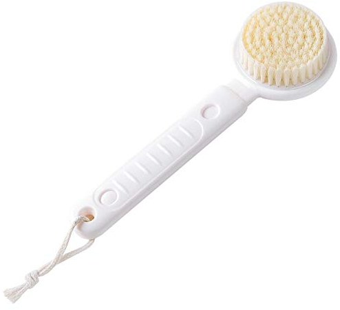 SlimpleStudio Badbürste Weiche Haare einziehbare Duschkörperbürste Handtuch Badbürste Erwachsene Hinterbürste Körperbürste, um Tote Haut zu entfernen Körperbürste