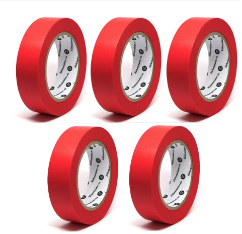 klebemeister® STRONG PREMIUM - Ultra scharfes Professionelles Abklebeband Malerband ⎥ 5x Rollen je 30mm x 50m = 250m