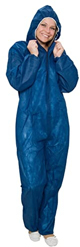 10/50/ 100 x PP-Einwegoveralls S-XXXL Sparset | Maleroverall Overall Maleranzug Schutzanzug Ganzkörperanzug XXL 10 Stück