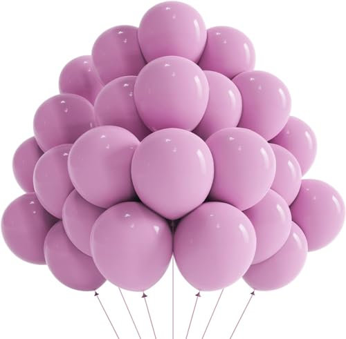 Pastell-Ballon, 30 cm, Latex, 12 Zoll (30,5 cm), natürliche Qualität, aufblasbarer Luftballon oder Helium, Luftballon, Dekoration für Geburtstag, Taufe, Party, Fuchsia, 50 Stück