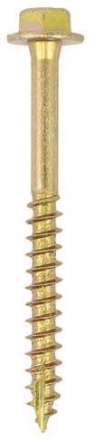 Coach Screw Hex Flange Head Yellow Zinc Sleeper Screws Turbo Coach (Pack of 20, 50, 100) (50, 8x70mm)
