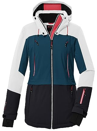 Killtec Damen Ksw 91 Wmn Ski Jckt Skijacke/Funktionsjacke mit abzippbarer Kapuze und Schneefang
