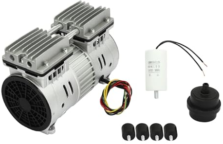 Compresseur d'air silencieux 8 bars Moteur 500W/800W Groupe compresseur sans huile compresseur rotor Tête 125 l/min (550W)