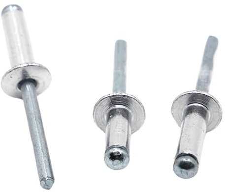 CBFGGOEUDFBS 10/20 Stück M2,4 M3,2 M4 M5 M6 Aluminium Pilzkopf Brechdorn Blindnieten Nagel Pop Nieten (Size : M5 20pcs, Color : 8mm)