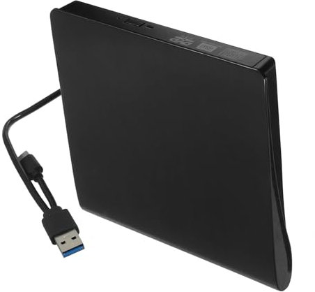 jojofuny External Optical Drive Cd Dvd Burner Usb Type-c Fast Reading Easy to Use Elegant for Office