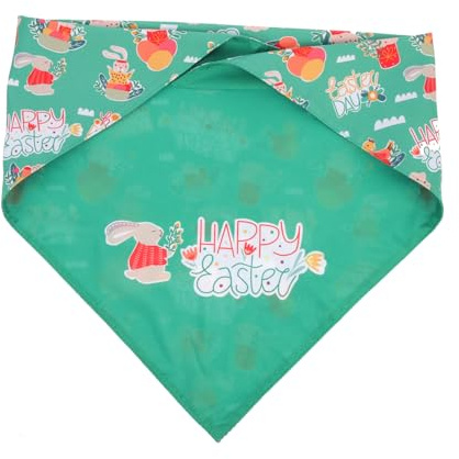 HANABASS Pet Triangle Towel Dog Cooling Hat Pet Chew Paw Pee Pads Bandana Dog Squeaky Cooler Large Cone Paw Balm Collar Puppy Collar Puppy Teething Apparel Wipes Green Polyester