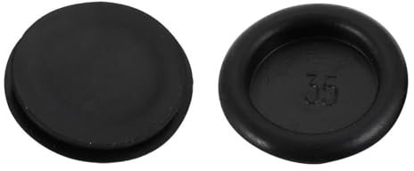 TOP-VIGOR 2Pcs 35mm Black Rubber Blanking Grommets Electrical Hole Wire Gaskets Cable Protectors for Plugs Car Boat Pump Plumbing Wiring