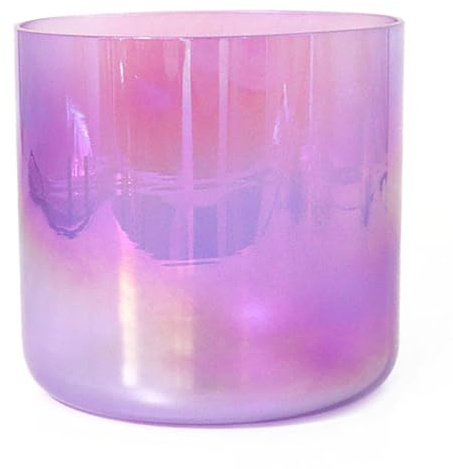 LuminaCreek Kristall-Klangschale Alchemy Crystal Klangschale, Quarz-Chakra-Schale, klares Lila(7 Inch B Note,432Hz)