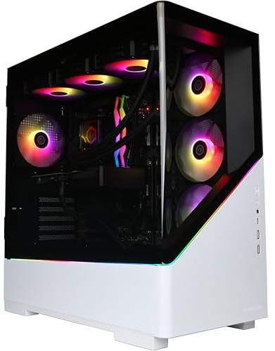 CyberPowerPC Luxe Gaming PC - Liquid Cooling, 650W PSU, Nvidia RTX 5060, 2TB NVMe SSD, Windows 11, Intel Core Ultra 7 265KF