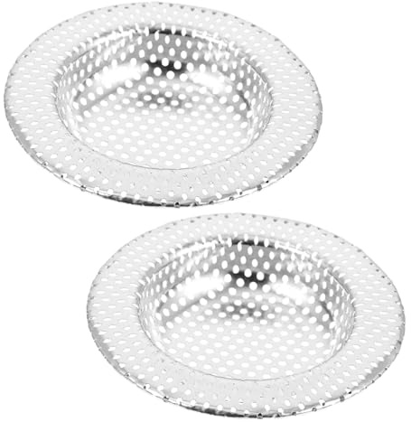 Toddmomy 2 pièces Filtre Évier Cuisine Acier Inoxydable Crépine Drain à Fins Protège Évier et Évite Bouchons Nettoyage Facile et Résistant