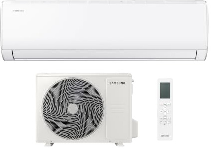 Samsung AR30 Panarea, Climatizzatore Monosplit in pompa di calore, 24000 BTU, SmartThings e Intelligenza Artificiale, WiFi, GAS R32, AR40H24C1AMNEU+AR40H24C1AMXEU, [Efficienza energetica A++/A]