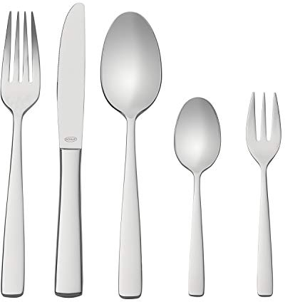 RÖSLE ELEGANCE Besteck Set für 6 Personen – 30-teiliges Hochglanzpoliertes Essbesteck aus Edelstahl 18/10 – Premium Besteck, Spülmaschinengeeignetes Besteck in Eleganter Geschenkbox