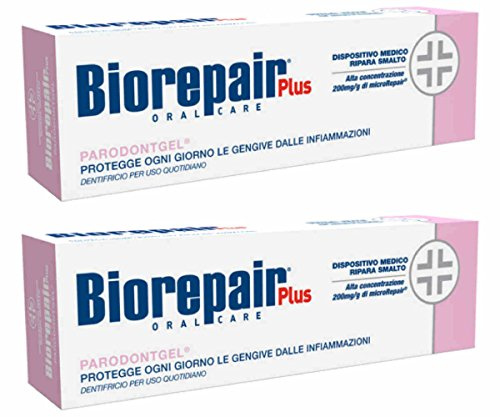 Biorepair Parodontgel daglig tandkräm 2,54 fl.oz 75 ml, 2-pack