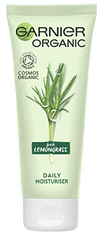 Garnier Organic Lemongrass Daily Face Moisturiser, Refreshing And Hydrating Day Cream Combination And Normal Skin 50 Ml
