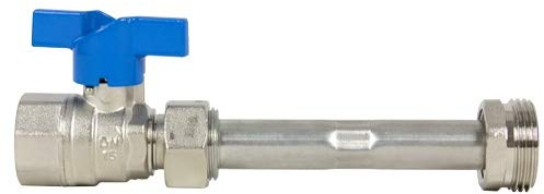 strawa Wasserzählerverrohrung mit DVGW-Kugelhahn 3/4'''' blau