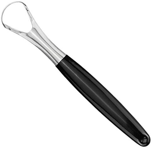 Zonfer 1pc Langue Grattoir, Cleaner Langue Orale Portable en Acier Inoxydable Brosse pour Adultes Hygiène Soins Bucco-dentaires
