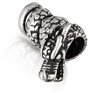 NKlaus Drachen - 925 Sterling Silber Bartperle Germanisch Keltisch Wikinger Gothic 3557