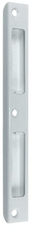SN-TEC Zimmertür Winkelschließblech mit Unterbau S411 Links/Rechts verwendbar 170x20x8x1,5mm geeignet z.B für BKS Schlösser 0215, 0415, 0515 (Weiß RAL 9016)