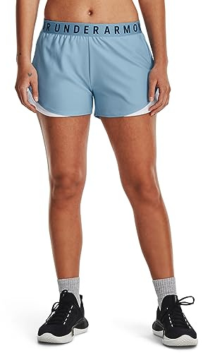 Under Armour Damen Play Up 3.0 Shorts, Blizzard/Weiß/Varsity Blue, XL