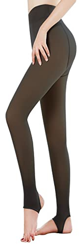 Oneshlee Collant Termici Donna Effetto Trasparente, Leggins Felpati Donna Invernali, Collant Contenitivo Modellante Curvy Vita Alta Antistrappo Elastici, Calzamaglia Intimo in Pile