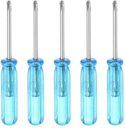 sourcing map Mini Phillips Tournevis, 1.6mm Croix Tête 45mm Longueur pour Petit Appareils Réparation, 5 pcs