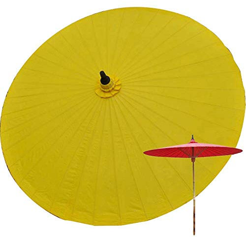 ROLTIN Parasol 2M Bambou Jardin, Anti-ultraviolet, Parapluie de Patio Imperméable, Plage Extérieure