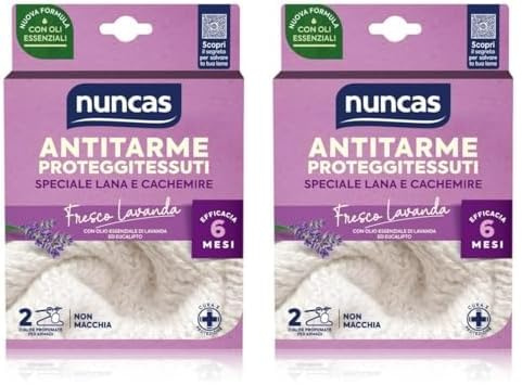 Nuncas Antitarme forte fresco lavanda 2 cialde (Confezione da 2)