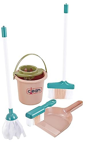 5pièces Ensemble De Nettoyage Pour Enfant - Pretend Kit Jouets Nettoyage | Jouets De Nettoyage Éducatifs | Jouets De Nettoyage Cadeau Pour Tout Petits Comprennent Balai Vadrouille Pelle Brosses