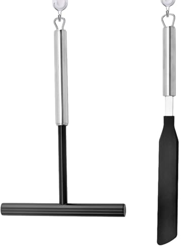 Maodom Set per la creazione di spalmatori per crêpe, Strumenti per crêpe, Kit spatola per Pancake, Spalmatore per Crepes Antiaderente a Forma di T, Utensili da Cucina per Pancake per Supporto per