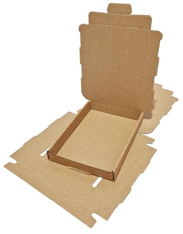 W.E. Roberts Brown Cardboard C6/A6 (165mm x 120mm x 22mm) Large Letter Boxes, 10 Pack
