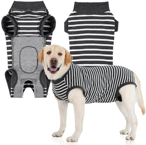 Cyponpy Hundebody mit Klettverschluss - Op Body für Hunde Nach OP Kastration - Hündin & Rüde - Leckschutz & Wundschutzanzug für Kleine, Mittlere & Große Hunde
