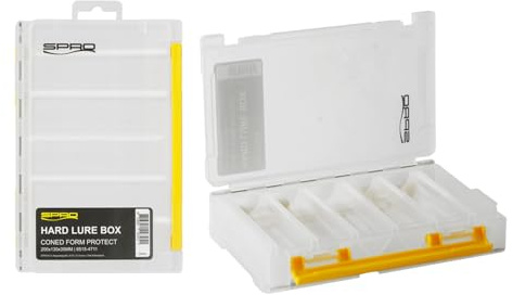 Spro Double Boxes - Robuste, Vielseitige, Wasserfeste Angelboxen, Aufbewahrungsbox, Köderbox, Angelzubehör, Organizer mit Sicherheitsverschlüssen