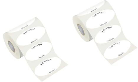 KICHOUSE 2rolls Stickers for Jars Adhesive Canning Labels Kitchen Packing Labels