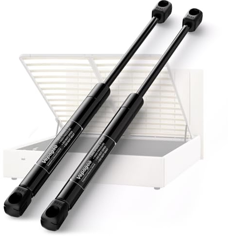 Veapgoo Universal 300MM 300N 30Kg Gasdruckfeder für Wohnmobil Bett Boot Bett Abdeckung Tür Deckel Boden Luke Tür Schuppen Fenster und andere benutzerdefinierte Heavy Duty Projekt, 2er