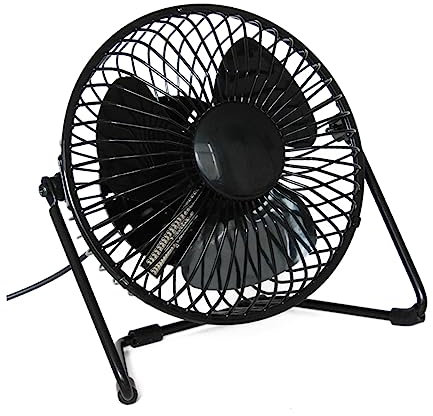 jojofuny Ventilateur Usb Led Avec Affichage De Lheure Ventilateur De Bureau Portable Pour Ordinateur Portable Maison Bureau Dortoir Voyage
