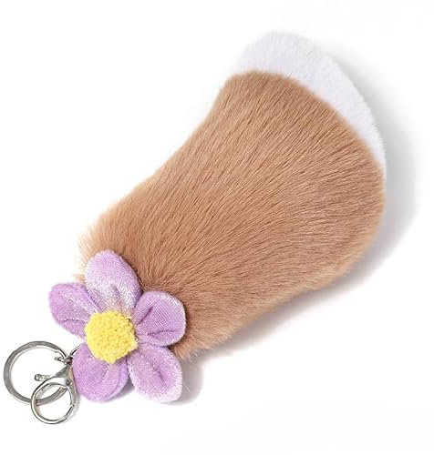 Nocyclonic Fuchsschwanz Anhänger etwa 50CM Extra Groß Schlüsselring Tasche Schlüsselketten Anhänger Weich Flaumig Fell Schwanz Keychain Zusätze AutoHandtasche Dekoration (H)