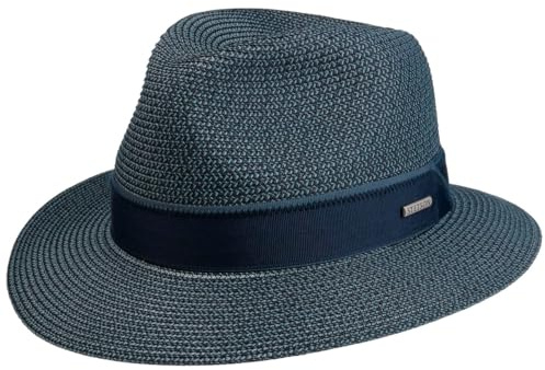Stetson Pavelo Traveller Strohhut meliert Stoffgarniturband Herren Frühling Sommer