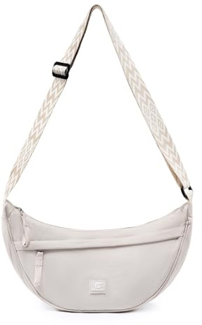 Pomelo Best Halbmond Handtasche Damen & Herren Wasserabweisende Crossbody Moon Bag – Leichte Umhängetasche klein mit breitem Schultergurt