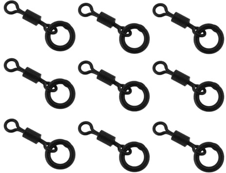LT Easiyl 50 microanillos giratorios para pesca de carpas 20# para pesca de carpa